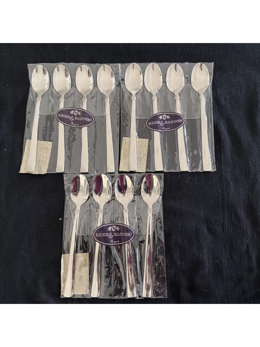 Reed & Barton Regent Heritage Mint 12 Iced Tea Spoons NEW Stainless